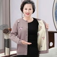 thumbnail image 4 of LOVE DOCK High Quality LOVE DOCK XL-4XL Plus Size Grandma Knitting Sweater New Middle-aged And Old Women Sweater Cardigan, 4 of 5
