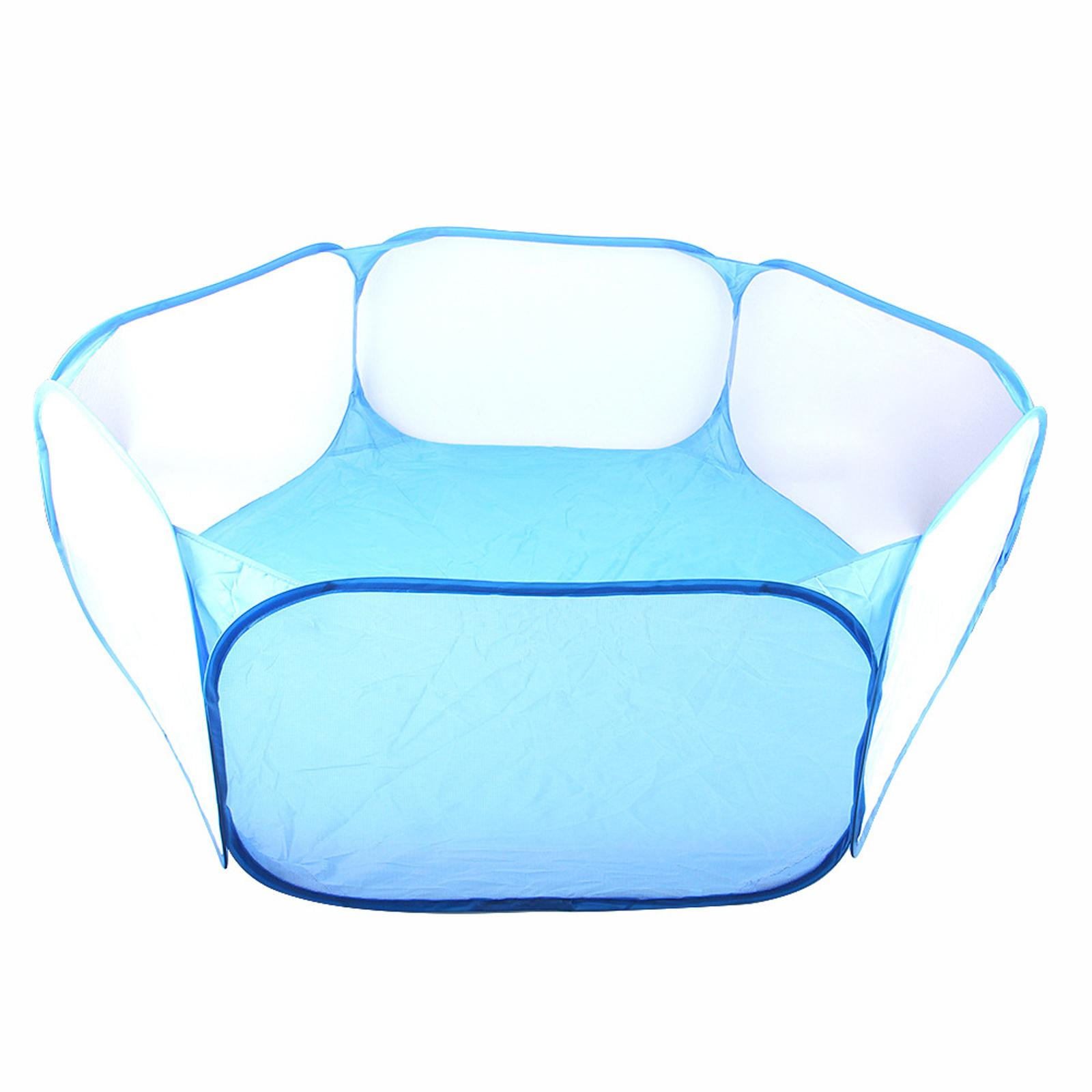 Folding Pet Rat Toys Cage Rabbit Hideout Breathable for Ferret Exercise , Blue