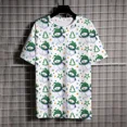 thumbnail image 1 of Camisetas de verano con estampado de árbol de Navidad para hombre, Camiseta con cuello redondo, camiseta de manga corta de marca de lujo, 1 of 5
