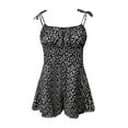 thumbnail image 5 of YOTMKGDO Jumpsuits for Women Women's Neckline Print Vest Dress Short Wide Leg Jumpsuits, Sizes S-XXL, 5 of 7