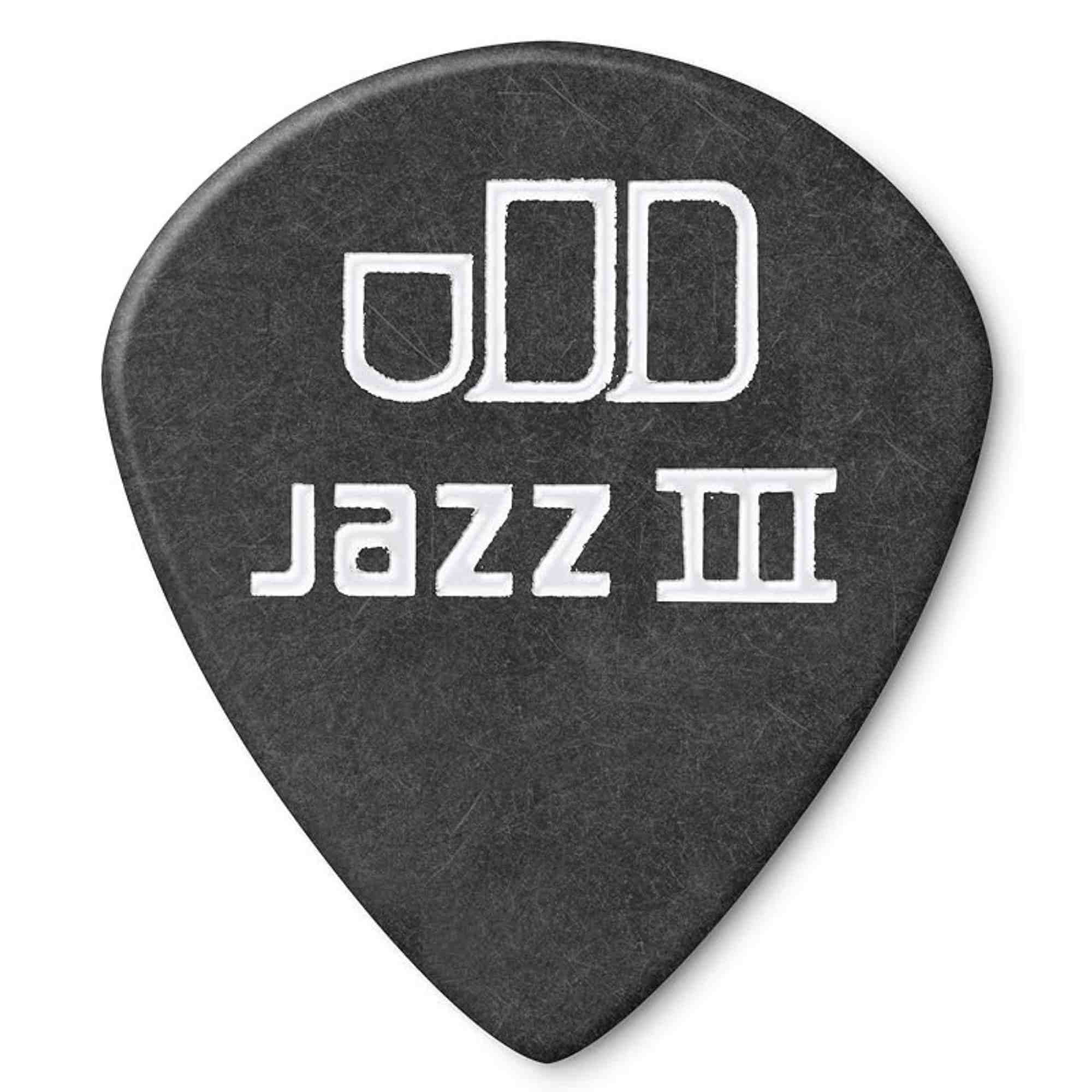 Dunlop Tortex® Pitch Black Jazz III, 1.14mm, 72/Bag