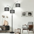 FHWMYHX Dimmable & Adjustable Modern Standing Floor Lamp with 360