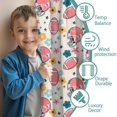 thumbnail image 3 of Blackout Kids Curtains,Colorful Football Helmets and Flowers Pattern Childrens Insulated Curtains Set Of 2,Bedroom Essentials,Toddler Room Decor 52"x84", 3 of 5