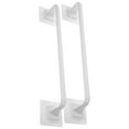 thumbnail image 5 of Towel Storage Rack 2Pcs Punch Free Towel Storage Rack Plastic Bath Towel Rod Towel Holder Bathroom Accessories (Long Style, White), 5 of 10