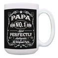 thumbnail image 1 of ThisWear Papa Birthday Cup Authentic Original Parts Father Birthday Gifts 15oz Coffee Mug Black, 1 of 4