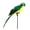 Green, variant on Cheer.US 25/35cm Parrot, Realistic Parrot Party Decoration with Lifelike Feathers, Artificial Parrot Bird for Tropical Party and Home Décor, Feathered Parrot on Shoulder Prop