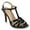 Patent/Black, variant on Womens Valry Woven T-Strap Stiletto Dress Sandals, Widths Available