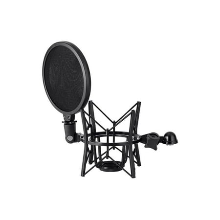 Monoprice Pop n Shock Studio Mic Pop Filter and Shock Mount For Large Diaphram Condenser Microphones - Stage Right Series