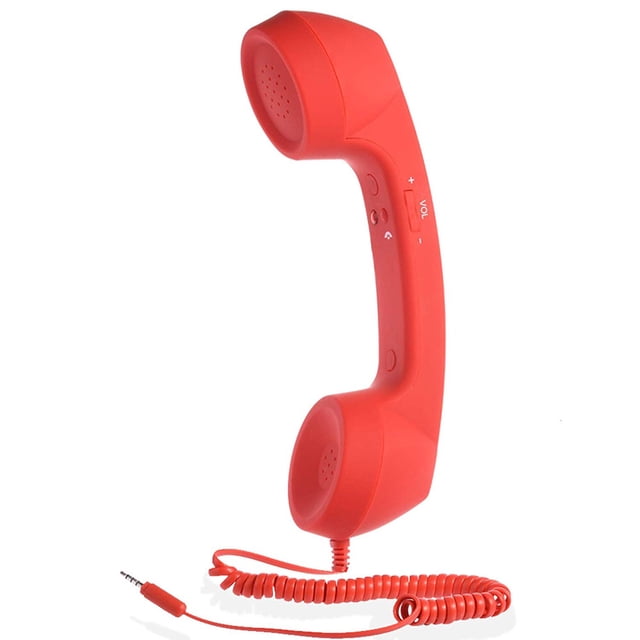 Telephone Handset, Mini Mic Phone Works with Most Mobile Devices 3.55mm for Mobile Phone