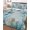 Blue Red Green, variant on Twin Quilt Bedding Set, Coastal Octopus Reversible Summer Quilt 3 Pieces, Farmhouse Eucalyptus Leaf Marine Lifes Lightweight Bedspreads Coverlets with 2 Pillow Shams for All Seasons