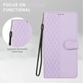 thumbnail image 6 of Designed for Google Pixel 7 Case Wallet,Flip Folio Cover with Embossed PU Leather+Soft Inner Case Stand RFID Blocking Credit Card Holders Slots with Wrist Strap Shockproof Phone Case,Purple, 6 of 11