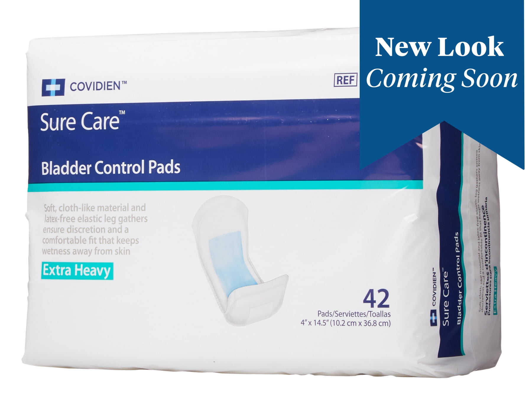 Sure Care Unisex Incontinent Pad 4 X 141/2 Inch Contoured 1130A 168per