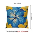 thumbnail image 4 of nygtbtfer Decorative Square Throw Pillow Covers Tropical Blue Flowers Couch Sofa Bed Pillow Covers Cushion Cases White, 4 of 7
