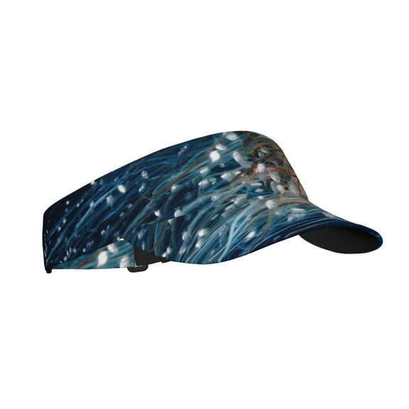 Balery White Jellyfish Dansing in the Ocean Sport Wear Athletic Visor Sun Sports Visor Hat Visor Adjustable Cap for Women and Men (One Size)