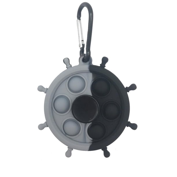 Fingertip Finger Gyro Squeezing Toy Silicona Descompresión Llavero Toy Press Bubble Sensory Fingertip Toy Regalos Para Amantes Y Niños matsuzay FN007389-01