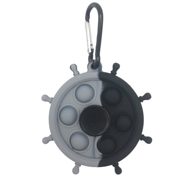 Fingertip Finger Gyro Squeezing Toy Silicona Descompresión Llavero Toy Press Bubble Sensory Fingertip Toy Regalos Para Amantes Y Niños Eigraketly FN007389-01