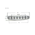 thumbnail image 2 of CNKOO Electric Guitar Parts Metal  String Through Body Ferrules Bushing Plate for Guitar Replacement, 2 of 6