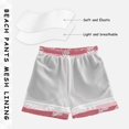 thumbnail image 5 of Pink Background Glitter Fern Leaves Swim Trunks Board Shorts Beach Pants Bathing Bottoms 2T, 5 of 8