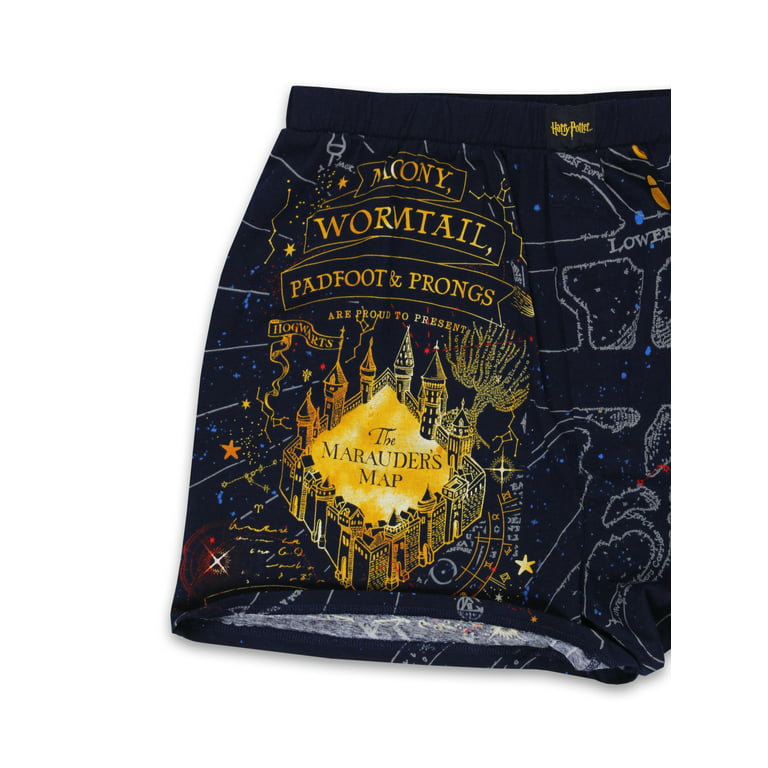 Harry Potter Hogwarts Marauders Map Men's Boxer Shorts Underwear 17HP173MBX  