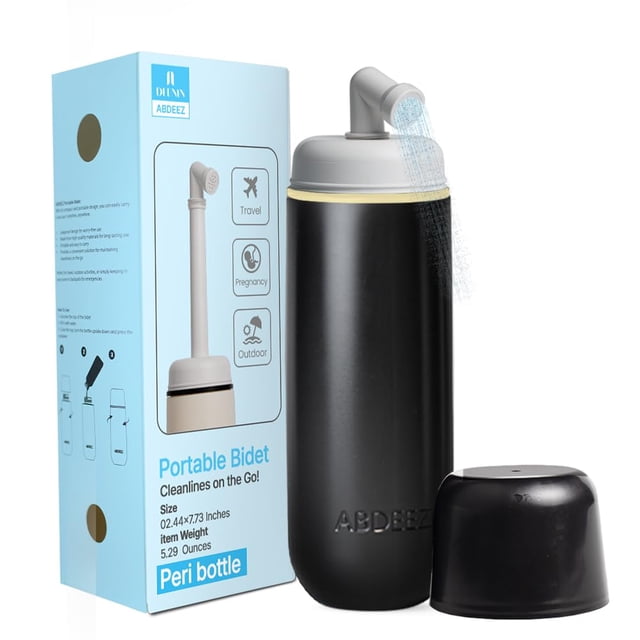 Bidé Portátil DEENIN ABDEEZ 380ml Antiderrame para Viaje Negro