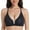 Black, variant on Jelly Seamless Bras for Women, Deep V Wireless Bralette with Lace, Support Push up Supportive Brassieres
