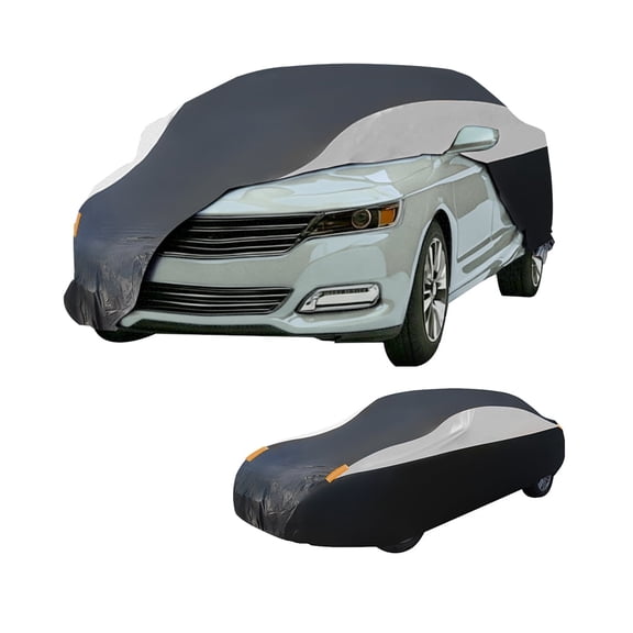 Aniceparthy Car Cover Fit for Sedan/MPV/Commercial Vehicle/SUV, Dust-Proof Protection,190T silver coated cloth,Waterproof All-Weather Rain Snow UV Sun Protector Indoor Outdoor,200.79*78.74*78.87 in