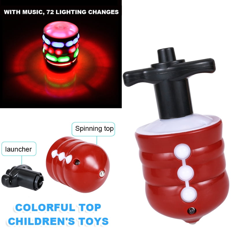 Magic Lights Light Up Laser Top Spinning Top With Sound 