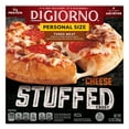 thumbnail image 4 of DiGiorno Stuffed Crust Mini Three Meat Personal Pizza with Cheese and Pepperoni, 9.2 oz (Frozen), 4 of 8