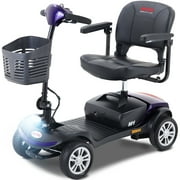 Segmart Mobility Scooter for Elderly, Durable Heavy Duty 4 Wheel Seniors Mobile Device with Lights, 300lbs, Purple