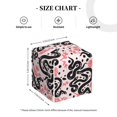 thumbnail image 4 of Lsque Black Snake Printed Tissue Box Cover Holder, Facial Paper Organizer Dispenser,Square with Bottom Belt, PVC Leather Decorative Organizer, 4 of 8