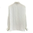 thumbnail image 2 of YM YOUMU Women Satin Ethnic Blouse Long Sleeve Mandarin Collar Shirt, 2 of 4
