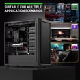 thumbnail image 3 of DARKROCK Classico Max Storage Master Case E-ATX Computer Case with 4x120mm Black Fan, 10 x3.5 HDD+3 x2.5 SDD USB 3.0 Ready, 360mm Radiator Supported, Vertical Slots for GPU Vertically Mount - Black, 3 of 10