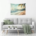 thumbnail image 5 of Creowell Palm Tree Ocean Beach Tapestry Wall Hanging, 100% Polyester, Decorative Wall Art for Bedroom and Living Room 40x30in, 5 of 6