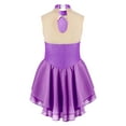 thumbnail image 3 of Kaerm Kids Girls Sequins Floral Sleeveless Figure Ice Skating Dress Gymnastics Leotard Ballet Dance Purple 16, 3 of 6