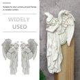 thumbnail image 6 of WRITWAA Set of 2 White Resin Angel Statues Decorative Sculpture Ornaments for Home and Garden Decor, 6 of 7