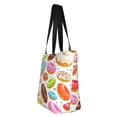 thumbnail image 4 of Fotbe Color Donut Pattern Beach Tote,Shoulder Handbag,Spacious Tote Bag,Lightweight Travel Bag,Versatile Shopping Bag, 4 of 9