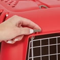 thumbnail image 4 of MidWest Homes For Pets Spree Hard-Sided Pet Carrier, 19-Inch Ideal for "Toy" Breeds, Red, 1-Door, 4 of 9