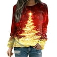thumbnail image 2 of Aloohaidyvio Christmas Hoodies,Womens Long Sleeve Comfortable Breathable Round-Neck Sweatshirt, 2 of 5