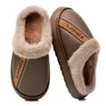 thumbnail image 5 of Ablanczoom Slippers Men Shoes: Memory Foam Winter Men Slippers Waterproof Non-Slip Warm Fuzzy Faux Fur Indoor Outdoor, 5 of 6
