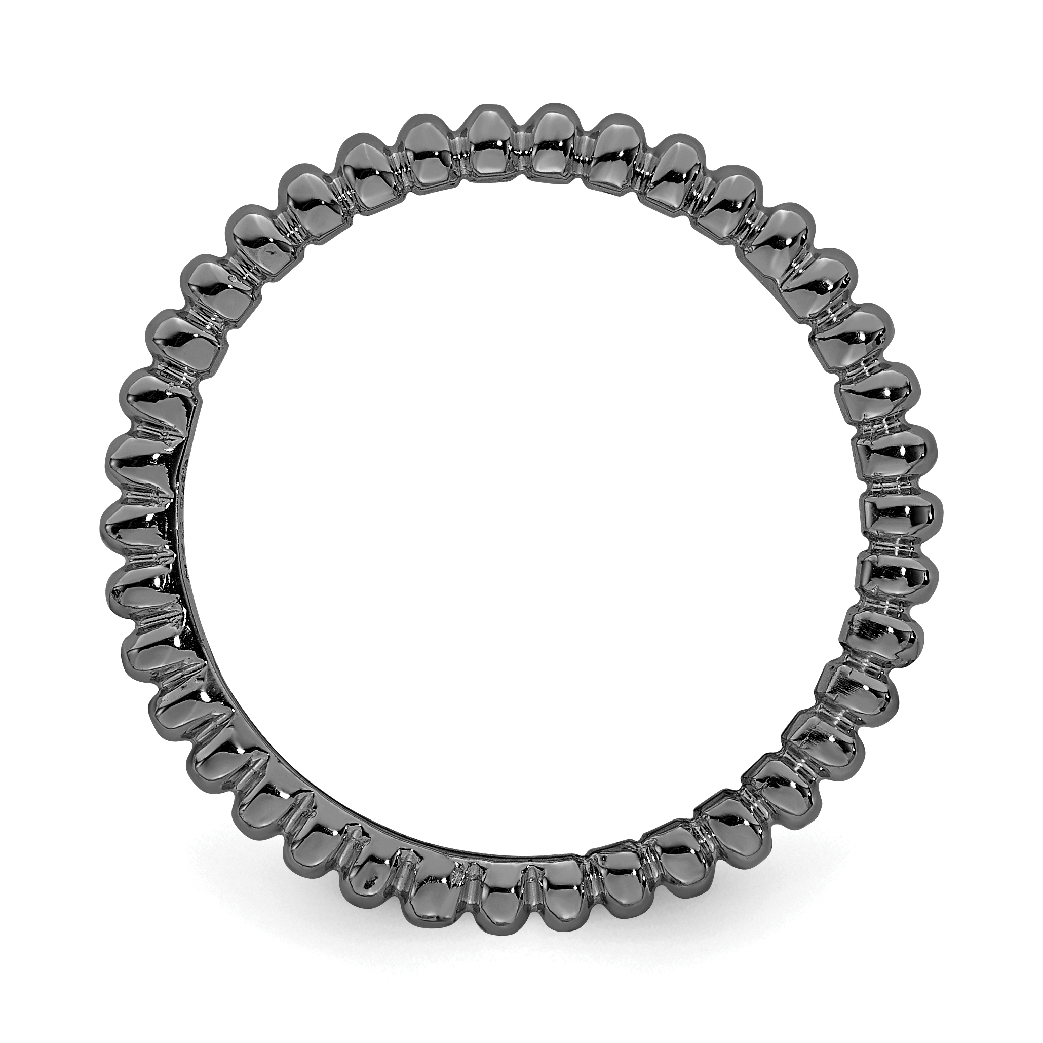 Sterling Silver Black-Plated Ring