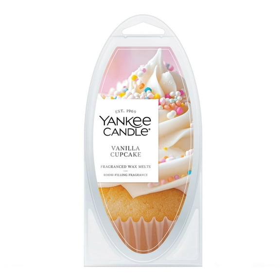 Yankee Candle Vanilla Cupcake Fragranced Wax Melts, 1 Pack of 6, 2.6 oz