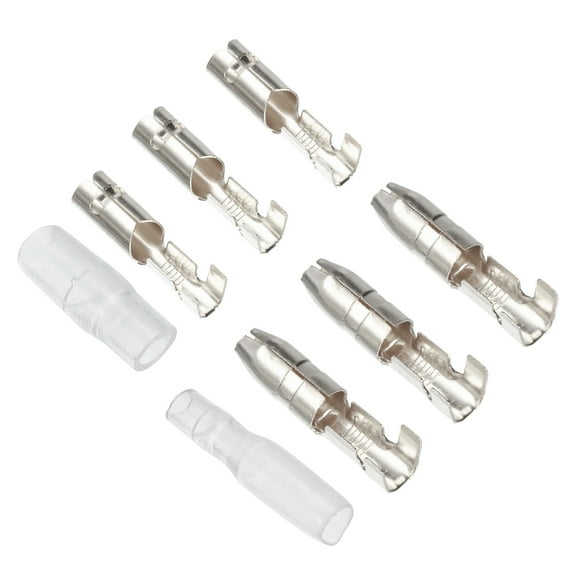 Uxcell Crimp Terminals Assortment 200pcs Insulated Male Female Butt Connector Kit for Electrical Silver