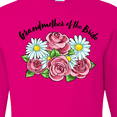 thumbnail image 4 of Inktastic Grandmother of the Bride Roses and Daisies Long Sleeve T-Shirt, 4 of 5