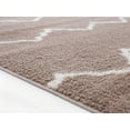 thumbnail image 2 of HomeRoots 371585 31 x 86 in. Beige Microfiber Polyester Runner Rug, 2 of 2