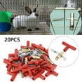 thumbnail image 1 of Plastic Material  Waterer, 20 Sets  Drinker, Removable Ferret for Rabbits, 1 of 8