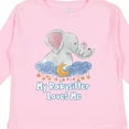 thumbnail image 4 of Inktastic My Babysitter Loves Me Cute Elephants Clouds Moon and Stars Boys or Girls Long Sleeve Toddler T-Shirt, 4 of 5