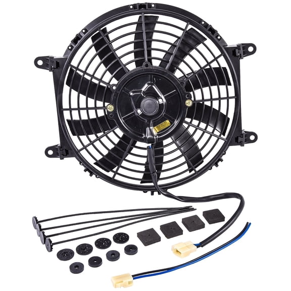 JEGS Universal Electric Reversible Cooling Fan [10 in. Diameter S-Blade]