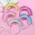 thumbnail image 4 of Gorro de cumpleaños con cuentas brillantes, purpurina, feliz cumpleaños, diadema, horquilla para el pelo, fiesta de cumpleaños, 4 of 5