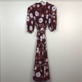thumbnail image 4 of BB DAKOTA Women's Blooming Business Floral Midi Wrap Dress Burgundy XS, $109 NWT, 4 of 4