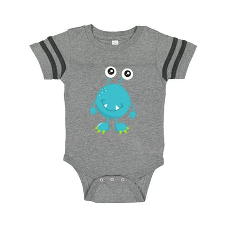 

Inktastic Cute Monster Little Monster Blue Monster Gift Baby Boy or Baby Girl Bodysuit